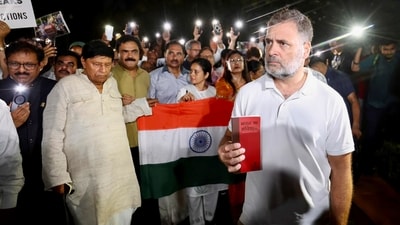 Opposition leaders, including Rahul Gandhi, Jairam Ramesh and Mallikarjun Karge, criticized Prime Minister Narendra Modi over his video on reforms to prevent paper leakage. (PTI)
