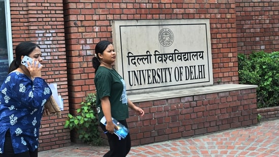Rahul Gandhi said the advisory was attempting to “threaten students”, adding that the university would be “held accountable.”(HT Photo/ Arvind Yadav)