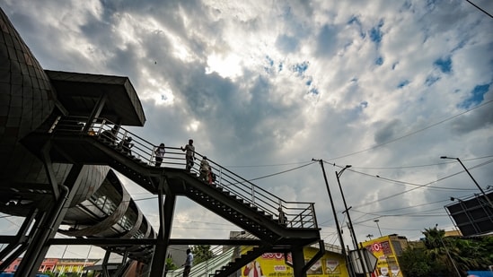 Gram it: Delhi's skies are stealing the spotlight this monsoon, and how! Here's how the city woke up to light rain on Friday, as the sky made for a picturesque view for the commuters outside New Delhi Railway Station. As per the India Meteorological Department (IMD), residents can expect cloudy sky with a spell of very light to light rain today.