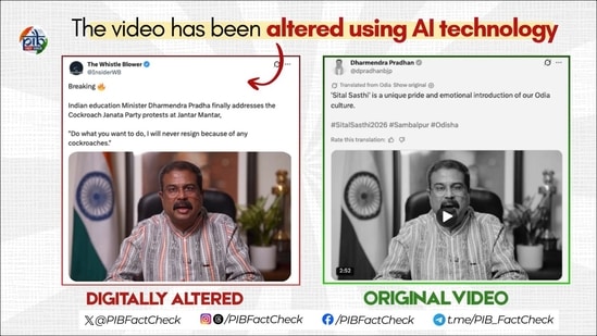 Govt fact-checks Pradhan’s altered clip: ‘Circulated by Pak propaganda accounts’
