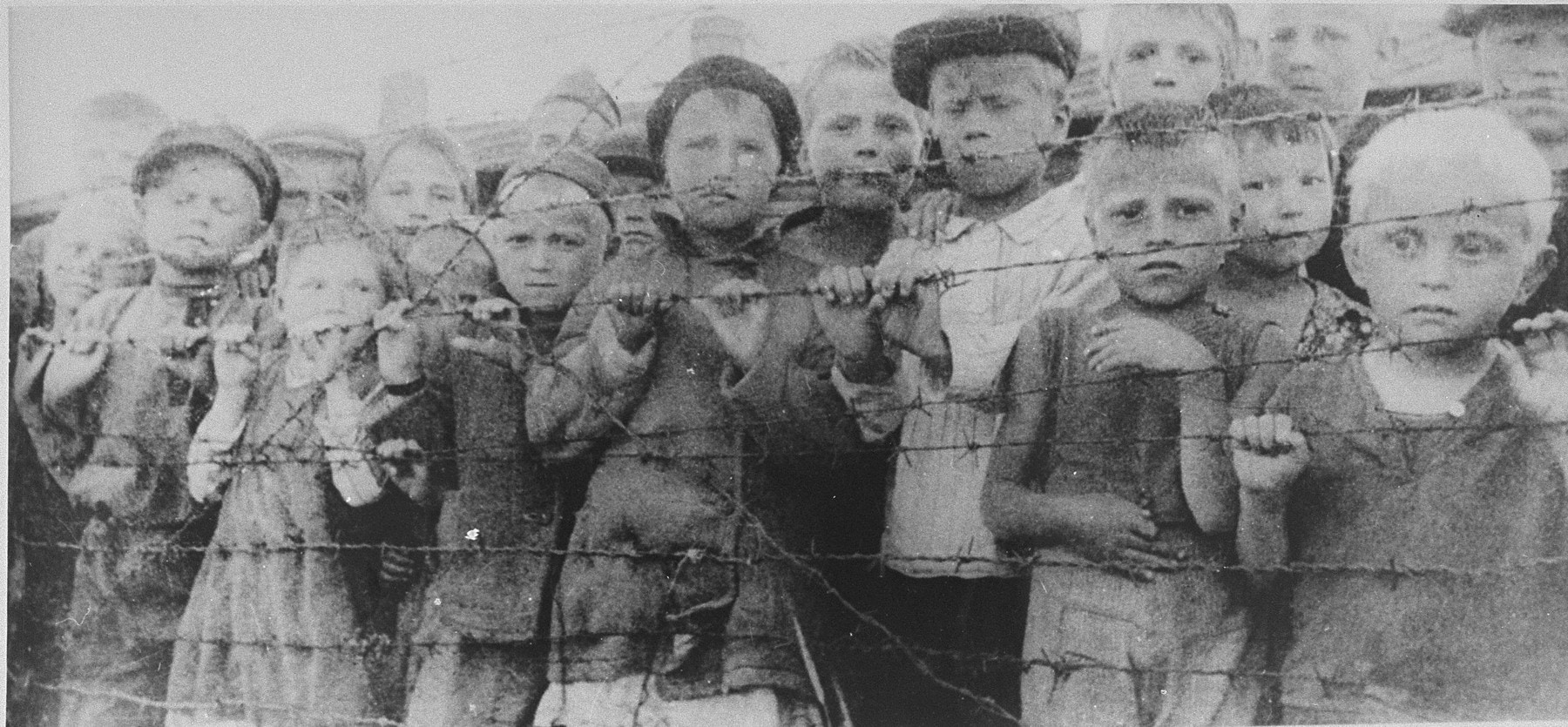 Children imprisoned in Auschwitz; 1944. US Holocaust Memorial Museum Children imprisoned in Auschwitz; 1944. US Holocaust Memorial Museum