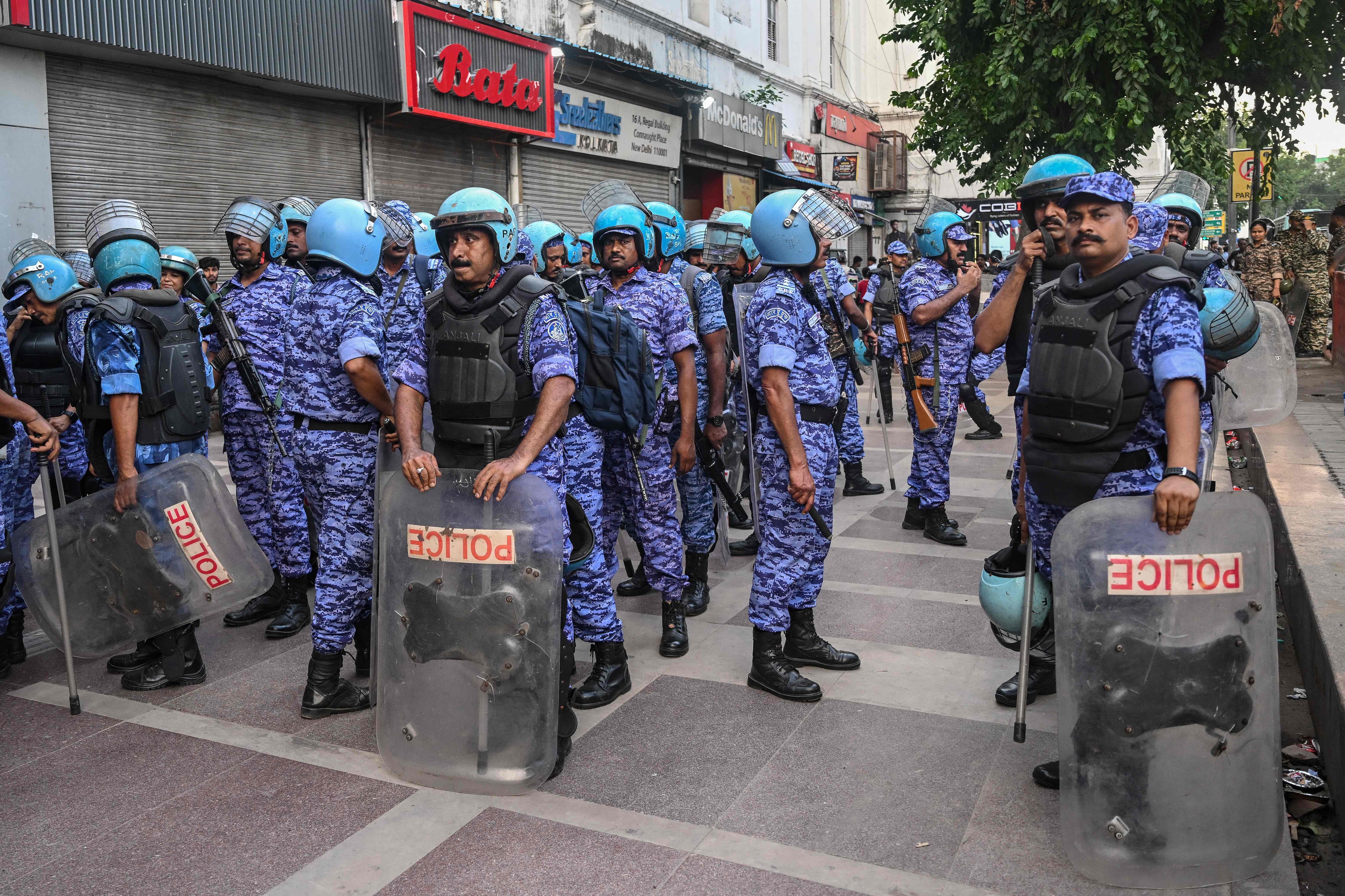 While the Delhi Police has denied deploying or using pellet guns, CRPF officials refused comment on their use in the Capital. (AFP) While the Delhi Police has denied deploying or using pellet guns, CRPF officials refused comment on their use in the Capital. (AFP)
