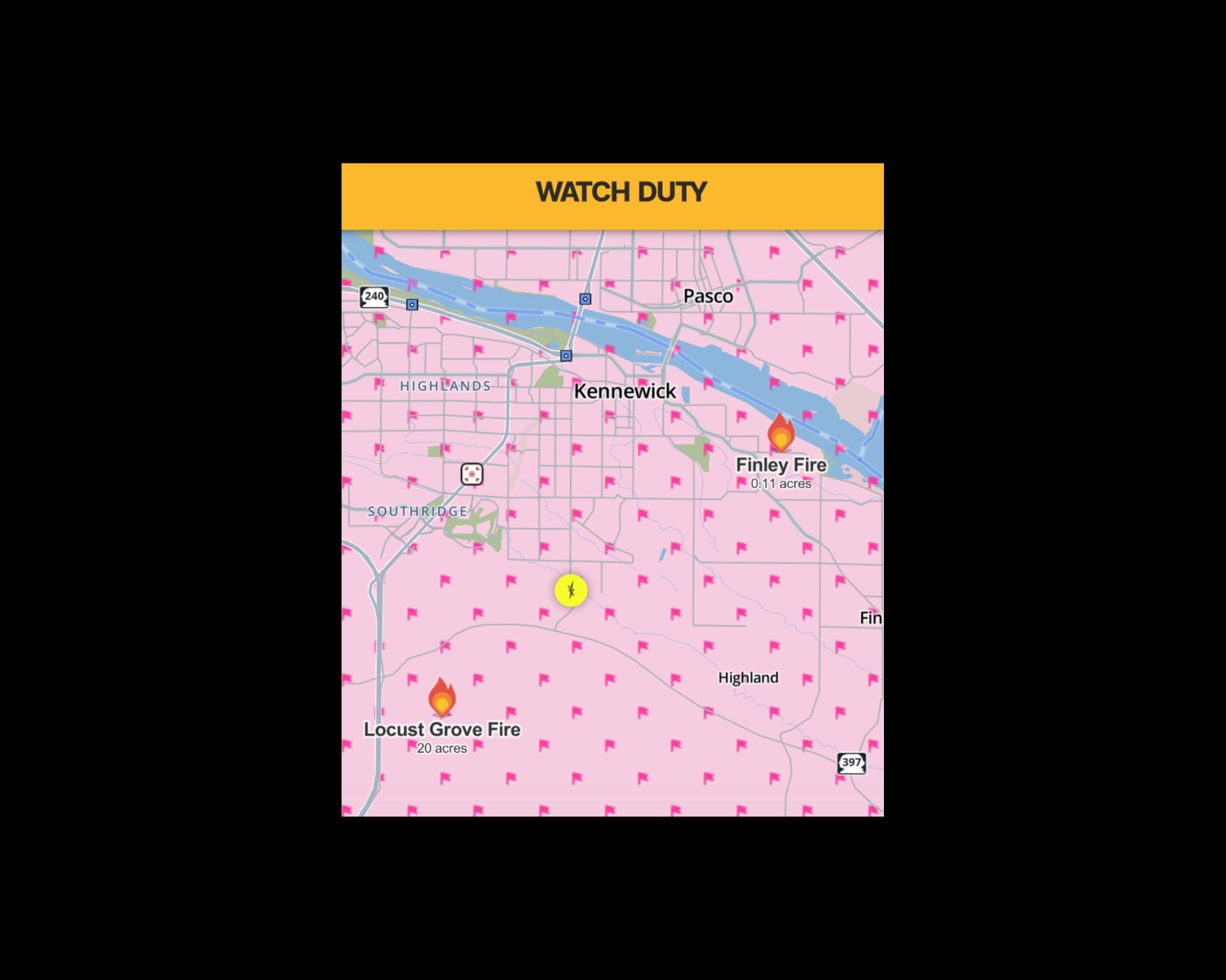 Map from WatchDuty (Map from WatchDuty) Map from WatchDuty (Map from WatchDuty)