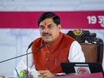 Madhya Pradesh Chief Minister Mohan Yadav addresses a cabinet meeting at Jagdishpur, in Bhopal on Sunday.