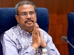Dharmendra Pradhan officially resigns from his post as Education Minister.