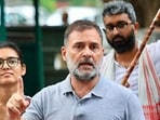 New Delhi, Jul 25 (ANI): Lok Sabha LoP Rahul Gandhi speaks to media over the resignation of Education Minister Dharmendra Pradhan and Exam paper irregularities, in New Delhi on Saturday. (@INCIndia X/ANI Photo)