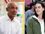 Barack Obama had a conversation with Indiana Fever guard Caitlin Clark, offering words of encouragement.