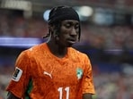 Yan Diomande reacts during the 2026 World Cup round of 32 match.