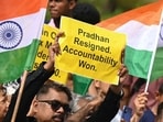 Parents also expressed their anguish at the police for assaulting students in New Delhi and making Pradhan resign only after the pressure of students. (AFP)