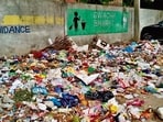 Sanitation workers have been on strike in various parts of Punjab since July 8, bringing collection, lifting and disposal of municipal solid waste to a complete halt. (HT)
