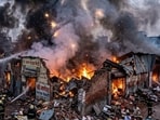 The blast, which occurred at around 5 pm, was heard nearly two kilometres away, triggering panic in nearby villages. (Sourced)