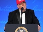 President Donald Trump speaks at the White House Correspondents' Association dinner at the Waldorf Astoria Washington DC, Friday, July 24, 2026, in Washington.