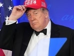President Donald Trump ignited another social media storm after joking about running for a "fourth term" during the White House Correspondents' Dinner (WHCD). (AP Photo/Mark Schiefelbein)