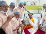 Wangchuk ended his strike around 12.30am in the presence of Union ministers JP Nadda and Dr Jitendra Singh. (ANI)