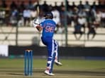 Shreyas Iyer reacts to his first series win as India's T20I captain. Shreyas Iyer reacts to his first series win as India's T20I captain.