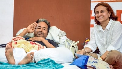 On how the government convinced Sonam Wangchuk to back down and break his fast, a third government employee familiar with the details said his wife, Gitanjali Angmo, played an instrumental role. (ANI/File Photo)