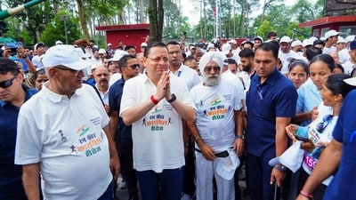 Uttarakhand Chief Minister Pushkar Singh Dhami. (@pushkardhami