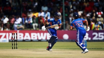 Shreyas Iyer and Ishan Kishan added an important 66 for the third wicket after the early departures of the openers. (AP)