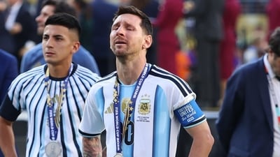 Argentina's Lionel Messi after the FIFA finals 2026 (AP Photo/Pamela Smith)