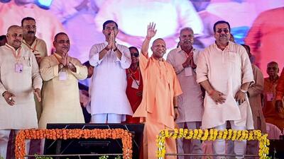 Chief minister Yogi Adityanath in Fatehpur on Saturday. (PTI PHOTO) Chief minister Yogi Adityanath in Fatehpur on Saturday. (PTI PHOTO)