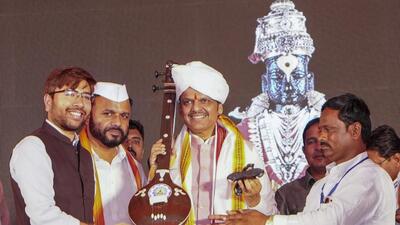 Maharashtra chief minister Devendra Fadnavis on Saturday said the work on the ambitious Pandharpur temple corridor project will begin this year and will be completed in the next four years. (@CMOMaharashtra) Maharashtra chief minister Devendra Fadnavis on Saturday said the work on the ambitious Pandharpur temple corridor project will begin this year and will be completed in the next four years. (@CMOMaharashtra)