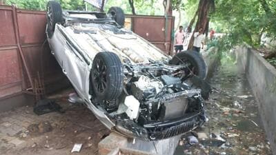 Officers said the duo had spent the previous night at a friend’s house and were heading towards the woman’s residence in Vasant Kunj on Friday morning when the accident took place. Officers said the duo had spent the previous night at a friend’s house and were heading towards the woman’s residence in Vasant Kunj on Friday morning when the accident took place.