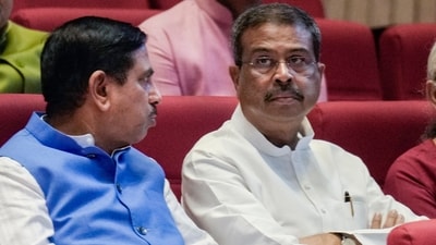 Union Ministers Pralhad Joshi, Dharmendra Pradhan seen together (PTI File photo) Union Ministers Pralhad Joshi, Dharmendra Pradhan seen together (PTI File photo)