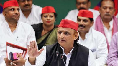 Samajwadi Party national president Akhilesh Yadav, who had thrown his weight behind the protesters by joining a sit-in near Prime Minister Narendra Modi’s residence alongside Congress MP Rahul Gandhi, welcomed the news of Dharmendra Pradhan’s resignation as Union education minister. (FILE PHOTO) Samajwadi Party national president Akhilesh Yadav, who had thrown his weight behind the protesters by joining a sit-in near Prime Minister Narendra Modi’s residence alongside Congress MP Rahul Gandhi, welcomed the news of Dharmendra Pradhan’s resignation as Union education minister. (FILE PHOTO)