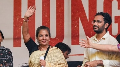 Earlier this week, Shabana Azmi had joined the CJP protest demanding Union Education Minister Dharmendra Pradhan's resignation over alleged irregularities in the NEET examination, in New Delhi, (PTI Photo/Atul Yadav)(PTI07_19_2026_000546B) (PTI) Earlier this week, Shabana Azmi had joined the CJP protest demanding Union Education Minister Dharmendra Pradhan's resignation over alleged irregularities in the NEET examination, in New Delhi, (PTI Photo/Atul Yadav)(PTI07_19_2026_000546B) (PTI)