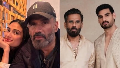 Suniel Shetty with children Athiya and Ahan Shetty (Photos: Instagram)