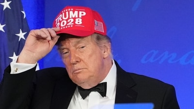 President Donald Trump speaks at the White House Correspondents' Association dinner at the Waldorf Astoria Washington DC, Friday, July 24, 2026, in Washington. (AP Photo/Mark Schiefelbein) President Donald Trump speaks at the White House Correspondents' Association dinner at the Waldorf Astoria Washington DC, Friday, July 24, 2026, in Washington. (AP Photo/Mark Schiefelbein)
