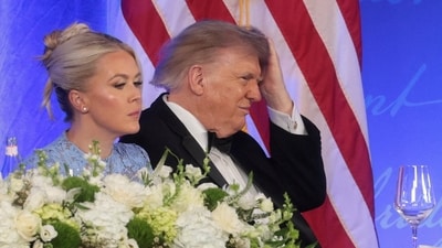 President Donald Trump attended the White House Correspondents’ Association (WHCA) Dinner for the first time on Friday, delivering a speech that quickly dominated social media. REUTERS/Jonathan Ernst (REUTERS)