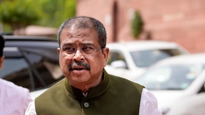 Union Education Minister Dharmendra Pradhan submitted his resignation to Prime Minister Narendra Modi on Saturday, July 25, 2026 (PTI)