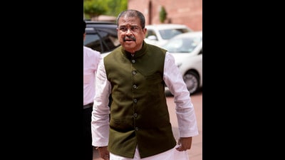 Union Education Minister Dharmendra Pradhan submitted his resignation to Prime Minister Narendra Modi on Saturday, July 25, 2026 (PTI) Union Education Minister Dharmendra Pradhan submitted his resignation to Prime Minister Narendra Modi on Saturday, July 25, 2026 (PTI)