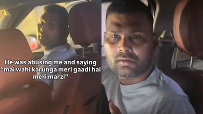 The Dehradun woman speaks to the Rapido driver in the viral clip. (Instagram/@jnvchoudhary) The Dehradun woman speaks to the Rapido driver in the viral clip. (Instagram/@jnvchoudhary)