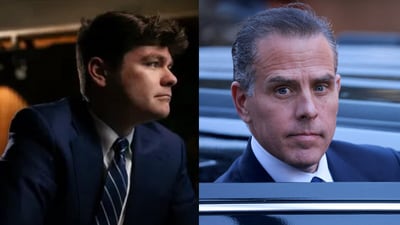 Hunter Biden and Nick Fuentes sat down for a tense, wide-ranging conversation with Andrew Callaghan. (Reuters, X/ @realtoriabrooke) Hunter Biden and Nick Fuentes sat down for a tense, wide-ranging conversation with Andrew Callaghan. (Reuters, X/ @realtoriabrooke)