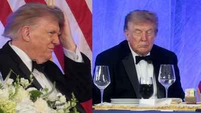 Trump's viral "limo fall" video turned out to be AI-generated. (Reuters) Trump's viral "limo fall" video turned out to be AI-generated. (Reuters)