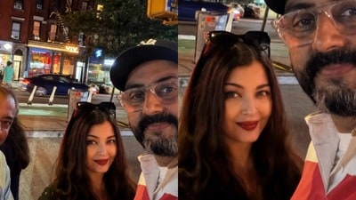 নিউ ইয়র্কের রাস্তায় অভিষেক-ঐশ্বর্য। নিউ ইয়র্কের রাস্তায় অভিষেক-ঐশ্বর্য।