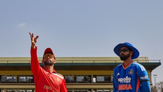 Sikandar Raza won the toss and put Team India into bat at Harare in the second game.(AFP)