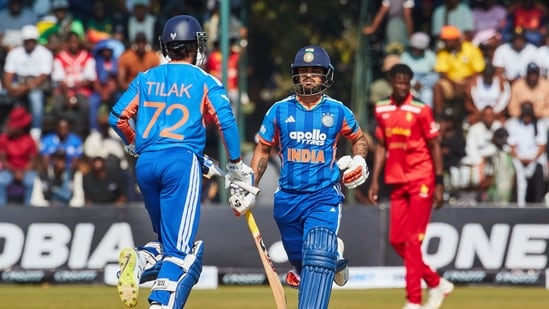 Ishan Kishan and Tilak Varma added 94 runs for the fourth wicket.(AFP)