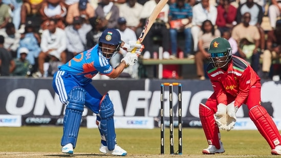 Ishan Kishan was chosen MoM for his 44-ball 81. Thanks to his and Tilak Varma's efforts, India posted 219/5.(AFP)