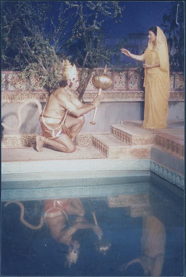 A still from Ramayan that was televised on Doordarshan in 1987-88. (HT Photo) A still from Ramayan that was televised on Doordarshan in 1987-88. (HT Photo)