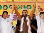 Launching a sharp attack on the Congress, the chief minister said that the party, which ruled the country for 55 years, has run out of issues and is now attempting to further its political interests in the name of the youth. (HT Photo)