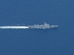A China Coast Guard ship in the South China Sea.
