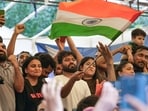 Cockroach Janta Party (CJP) Founder Abhijeet Dipke, with supporters, celebrates after Union Education Minister Dharmendra Pradhan resigned and took responsibility for the NEET paper leak, at Jantar Mantar in New Delhi, Saturday, July 25, 2026.