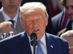 President Donald Trump speaks during an event to honor the 2025 World Series champions Los Angeles Dodgers in the Rose Garden of the White House, in Washington.