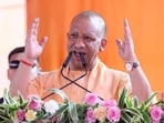 Uttar Pradesh chief minister Yogi Adityanath speaking at an event in Etawah on July 26. (Sourced)
