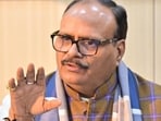 Uttar Pradesh deputy chief minister Brajesh Pathak. (HT file)
