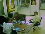 A video purportedly showing the incident surfaced on social media on Saturday.