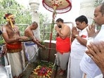 శ్రీవారి పాదాల చెంత ఛత్రస్థాపనోత్సవం